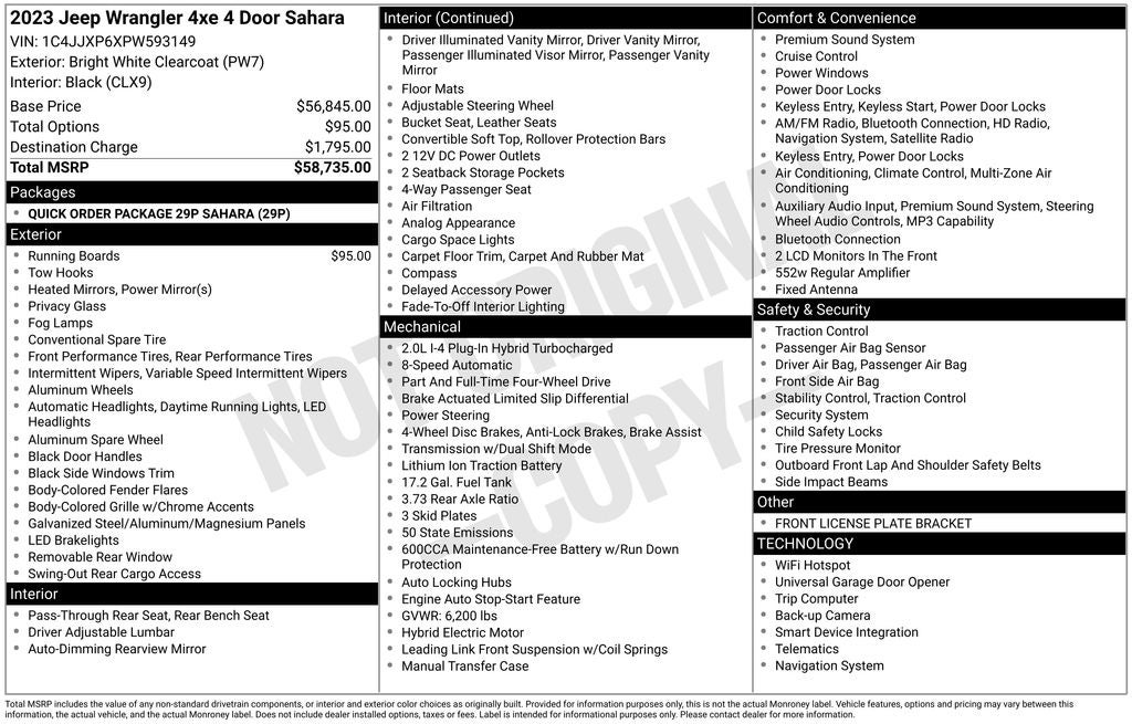 2023 Jeep Wrangler Sahara 4xe