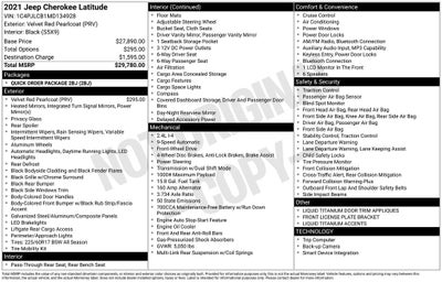 2021 Jeep Cherokee Latitude