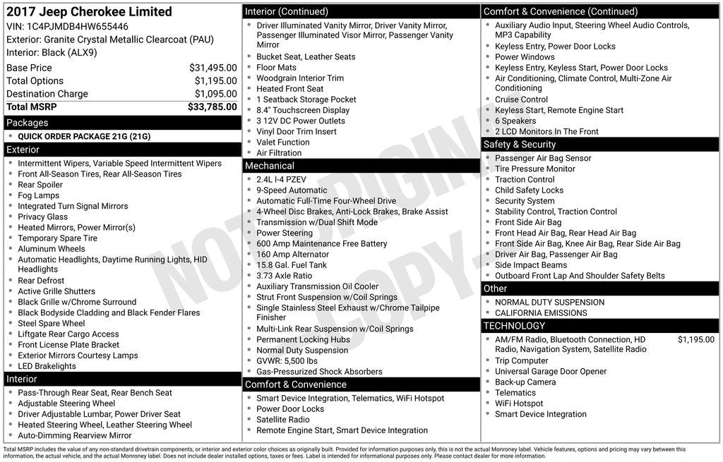 2017 Jeep Cherokee Limited