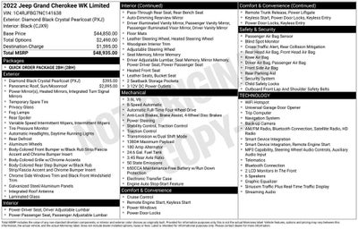 2022 Jeep Grand Cherokee WK Limited