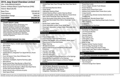 2016 Jeep Grand Cherokee Limited