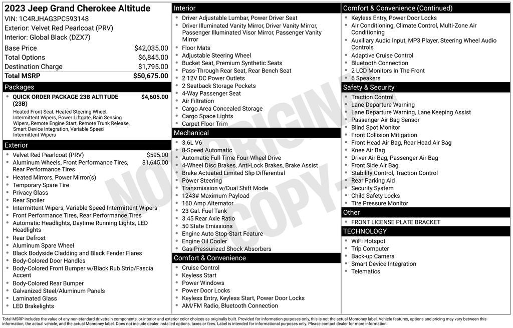2023 Jeep Grand Cherokee Altitude X