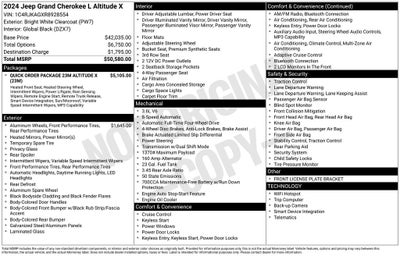 2024 Jeep Grand Cherokee L Altitude X