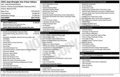 2025 Jeep Wrangler 4xe Sahara 4xe