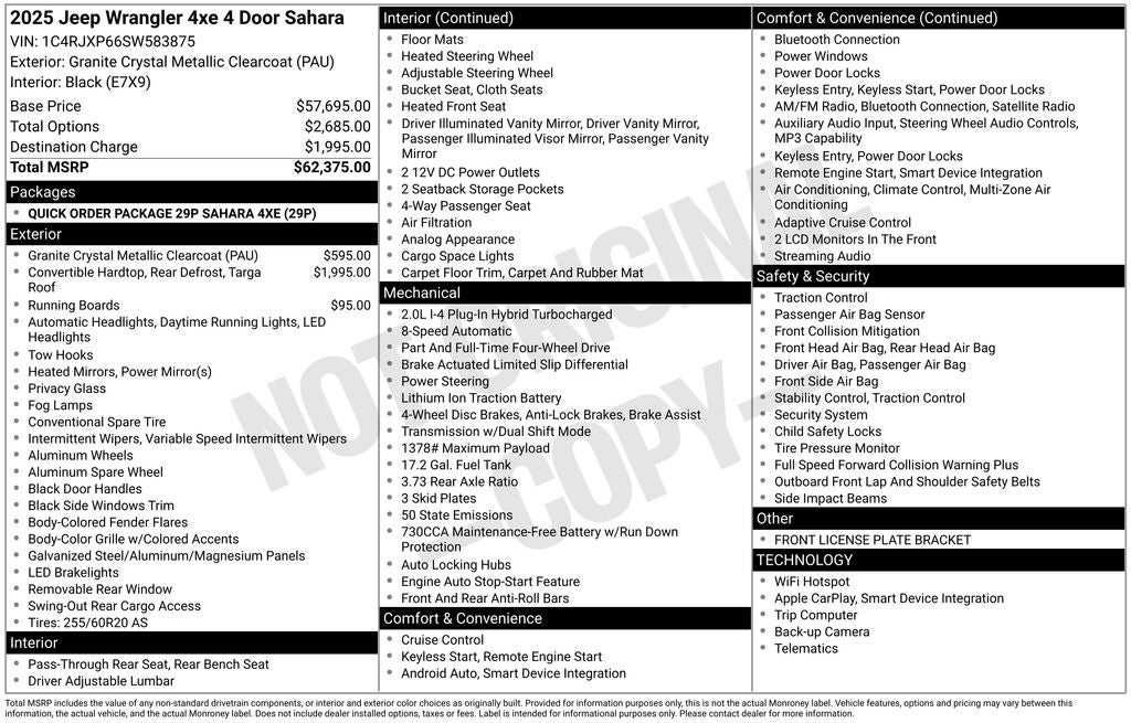 2025 Jeep Wrangler 4xe Sahara