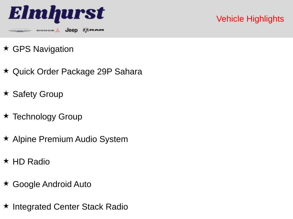 2024 Jeep Wrangler Sahara