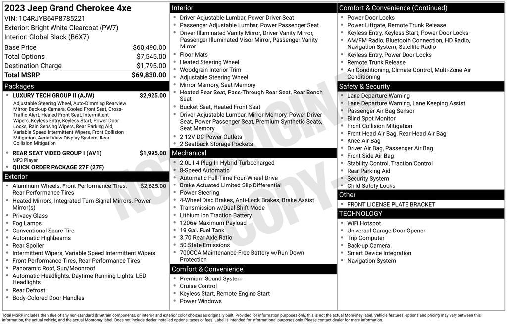 2023 Jeep Grand Cherokee 4xe