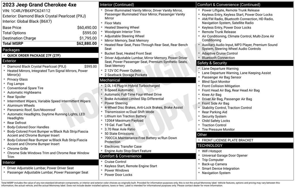 2023 Jeep Grand Cherokee 4xe 4xe