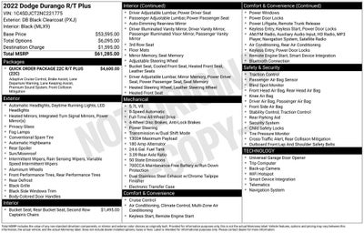 2022 Dodge Durango R/T Plus