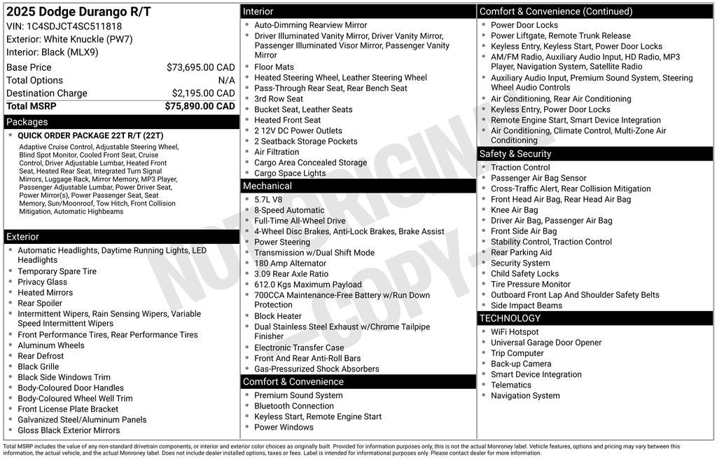 2025 Dodge Durango Base