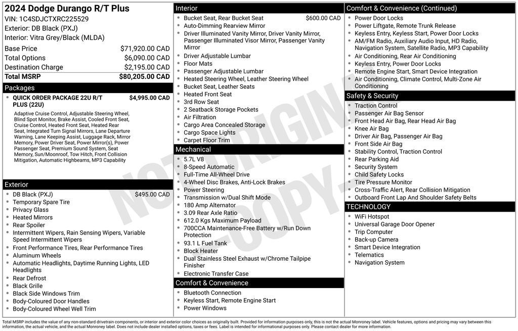 2024 Dodge Durango Base