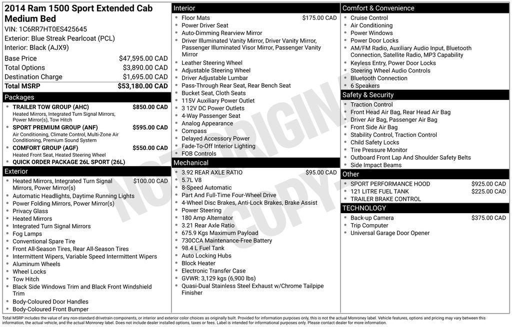 2014 RAM 1500 Base