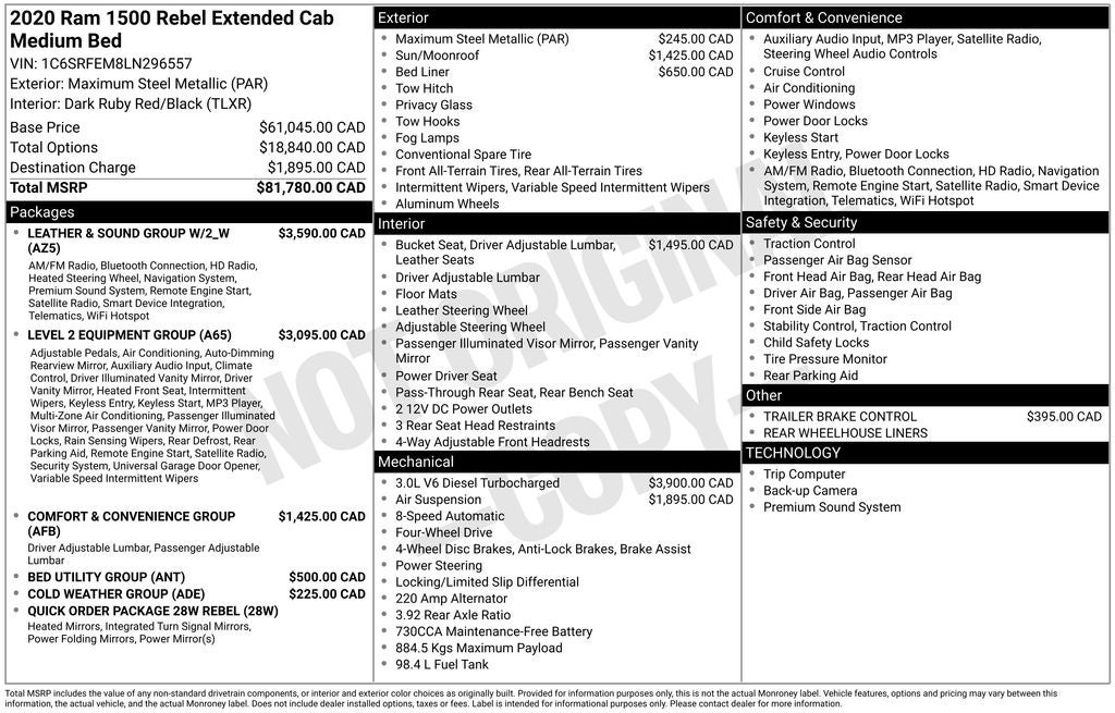 2020 RAM 1500 Base