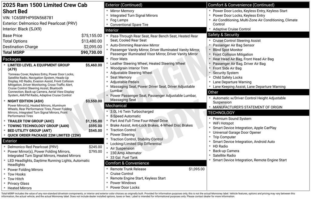 2025 RAM 1500 Limited