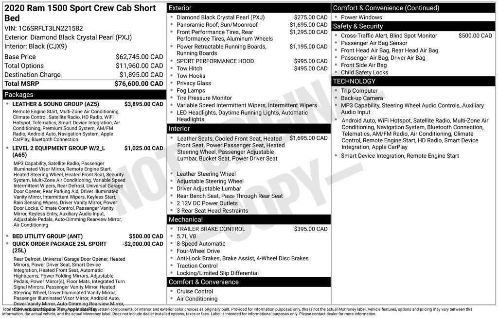 2020 RAM 1500 Base