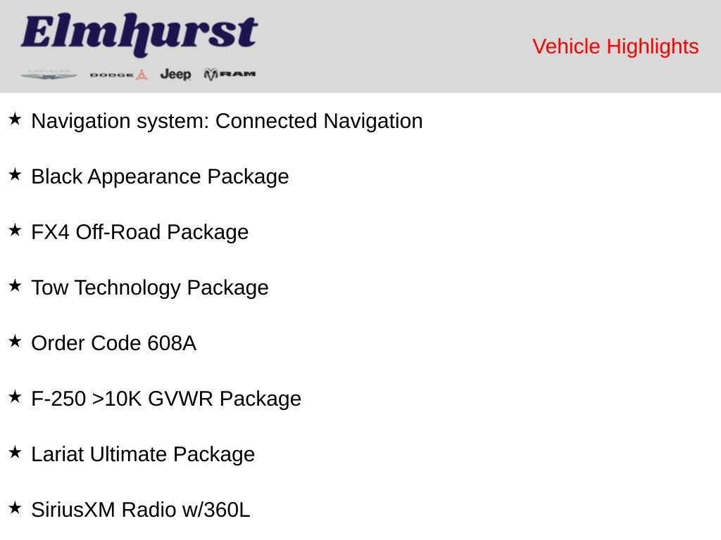 2023 Ford Super Duty F-250 Pickup Lariat