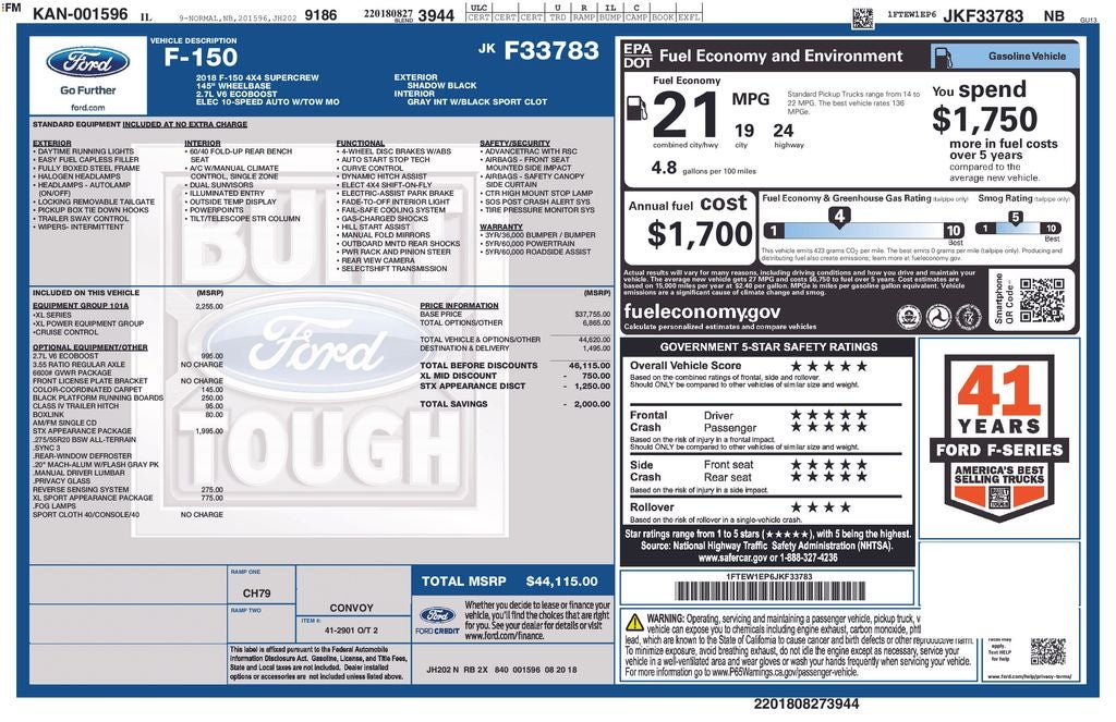 2018 Ford F-150 Base