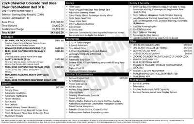 2024 Chevrolet Colorado 4WD Trail Boss