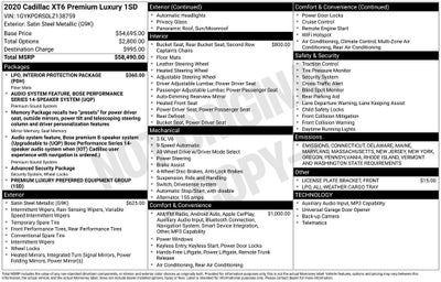 2020 Cadillac XT6 Premium Luxury