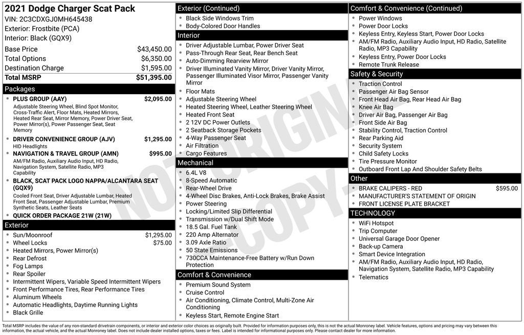2021 Dodge Charger R/T Scat Pack