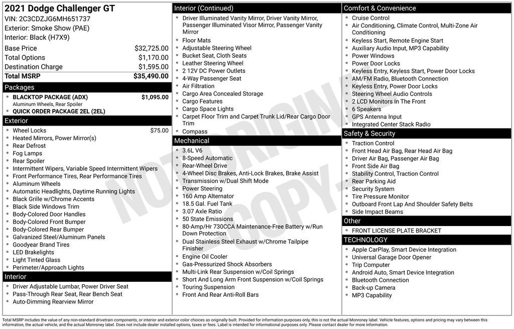 2021 Dodge Challenger GT