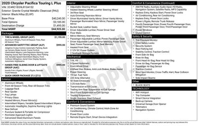 2020 Chrysler Pacifica Touring L Plus