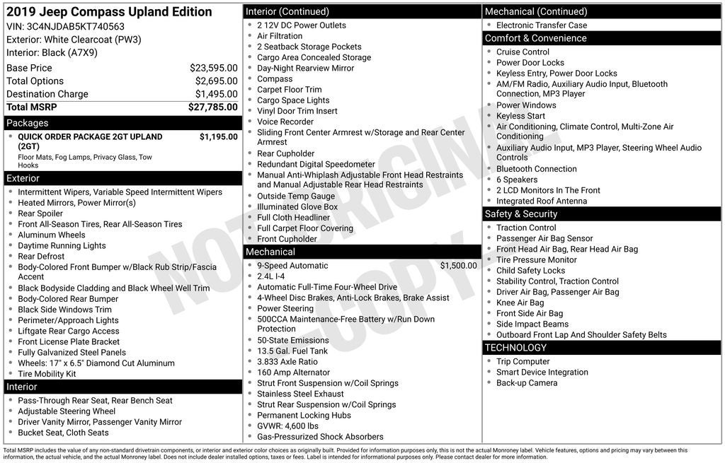 2019 Jeep Compass Sport