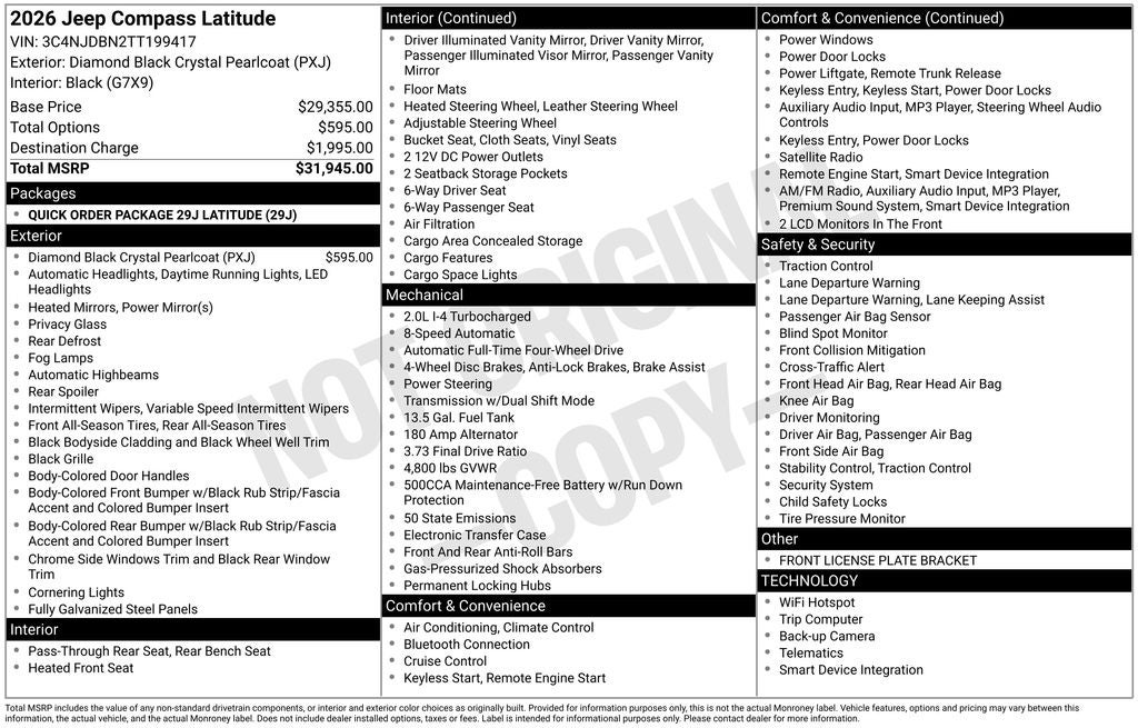 2026 Jeep Compass Latitude