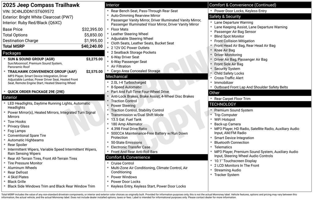 2025 Jeep Compass Trailhawk