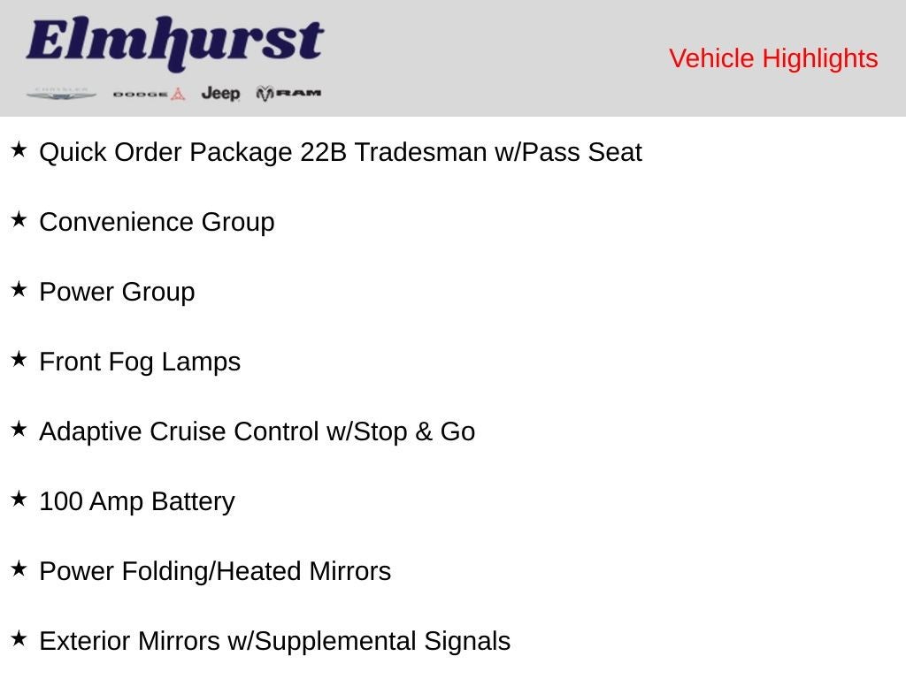2024 RAM ProMaster Cargo Van High Roof 159 WB