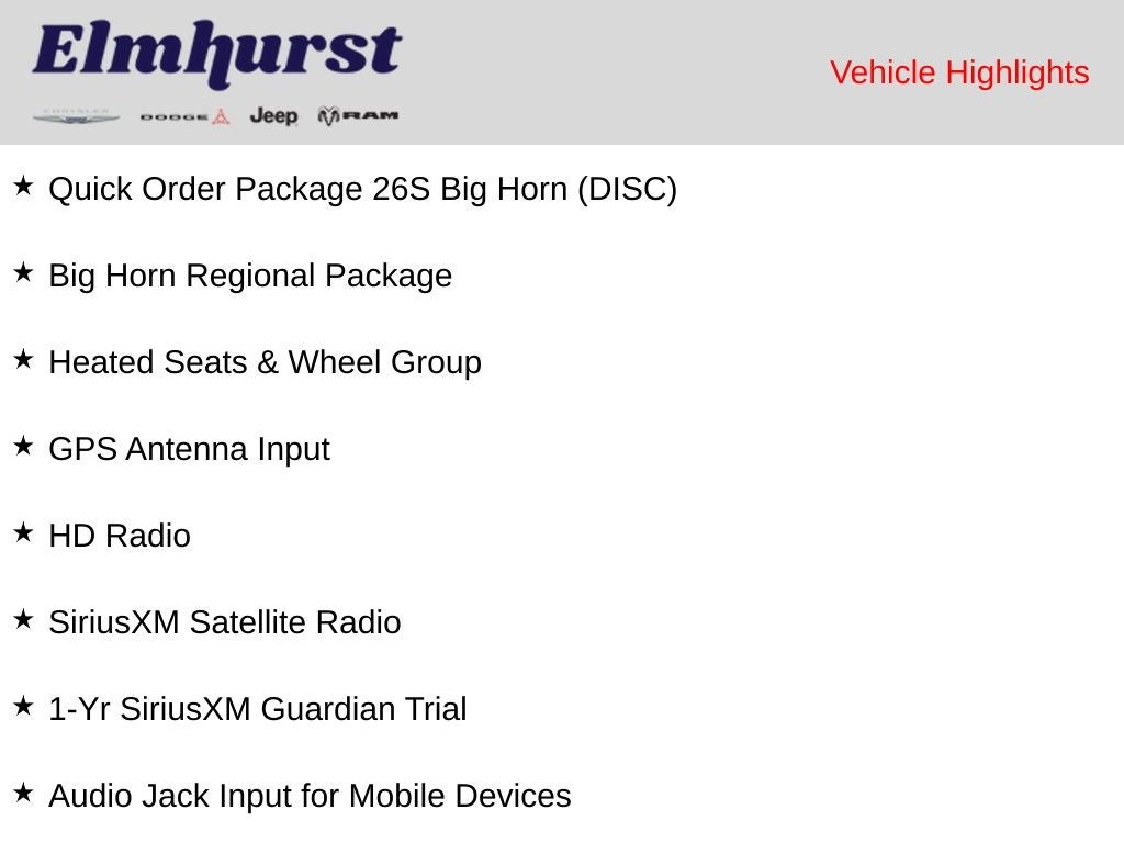 2018 RAM 1500 Big Horn