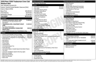2020 RAM 2500 Tradesman