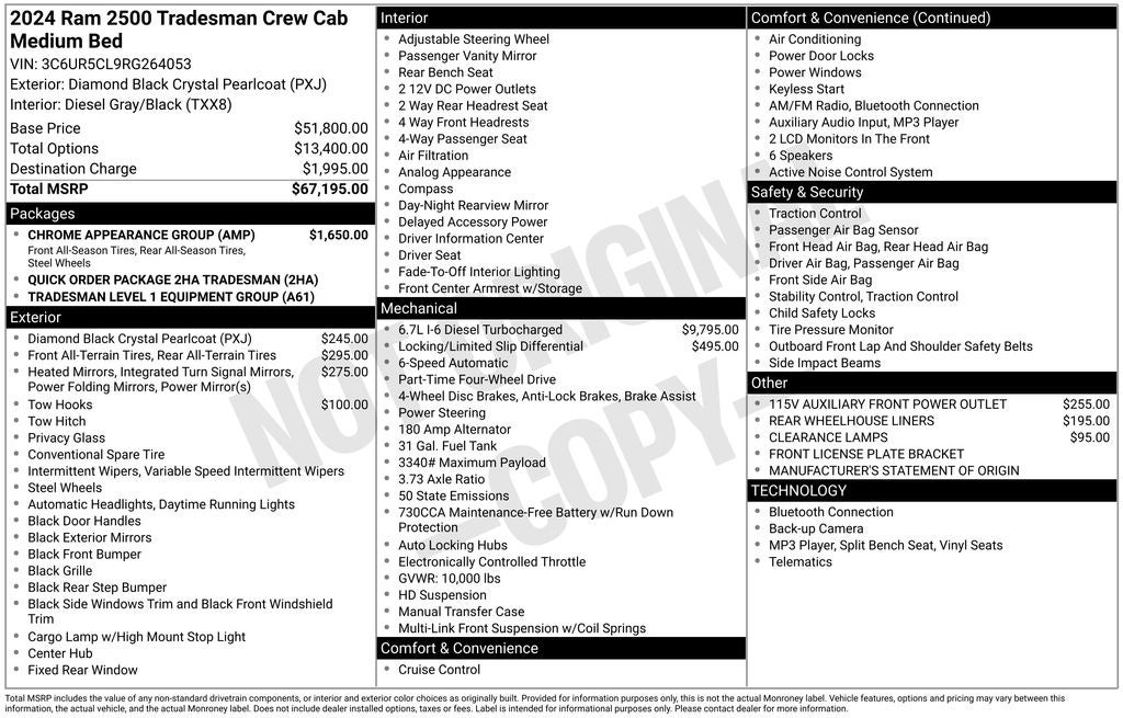 2024 RAM 2500 Tradesman