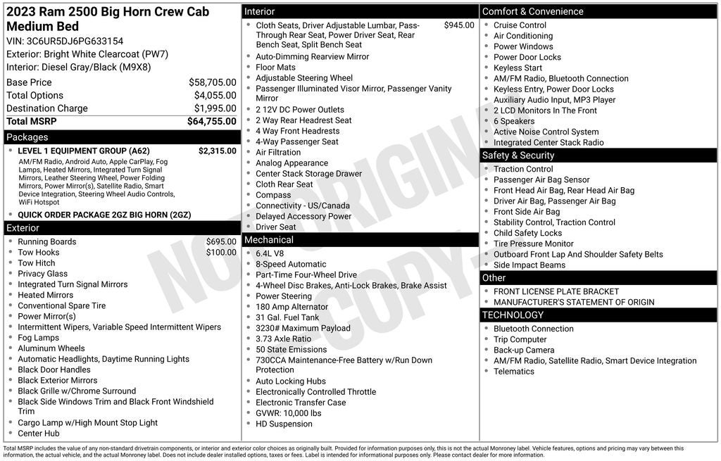 2023 RAM 2500 Big Horn