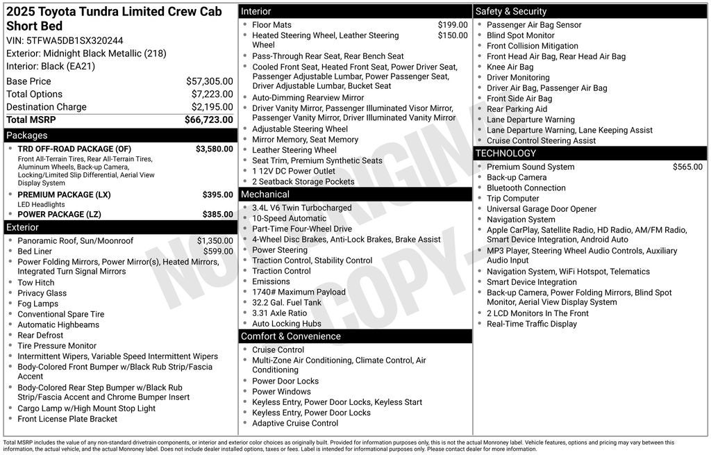 2025 Toyota Tundra Base