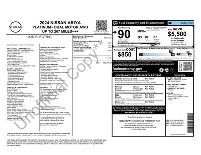 2024 Nissan Ariya PLATINUM+ e-4ORCE