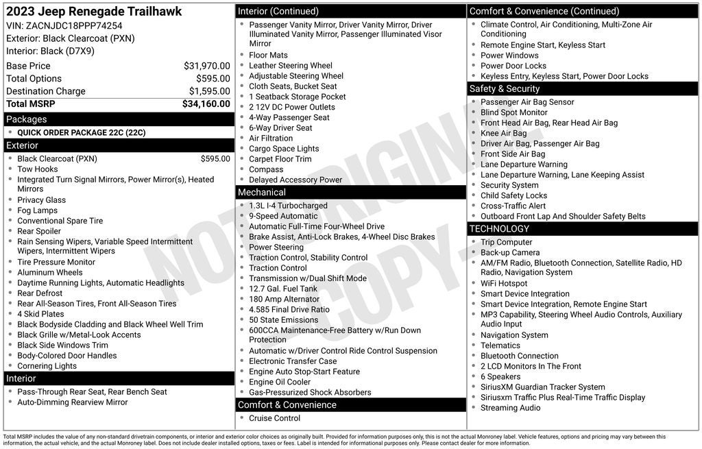 2023 Jeep Renegade Trailhawk 4x4