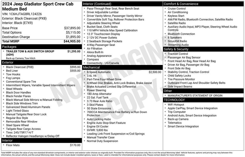 2024 Jeep Gladiator Nighthawk