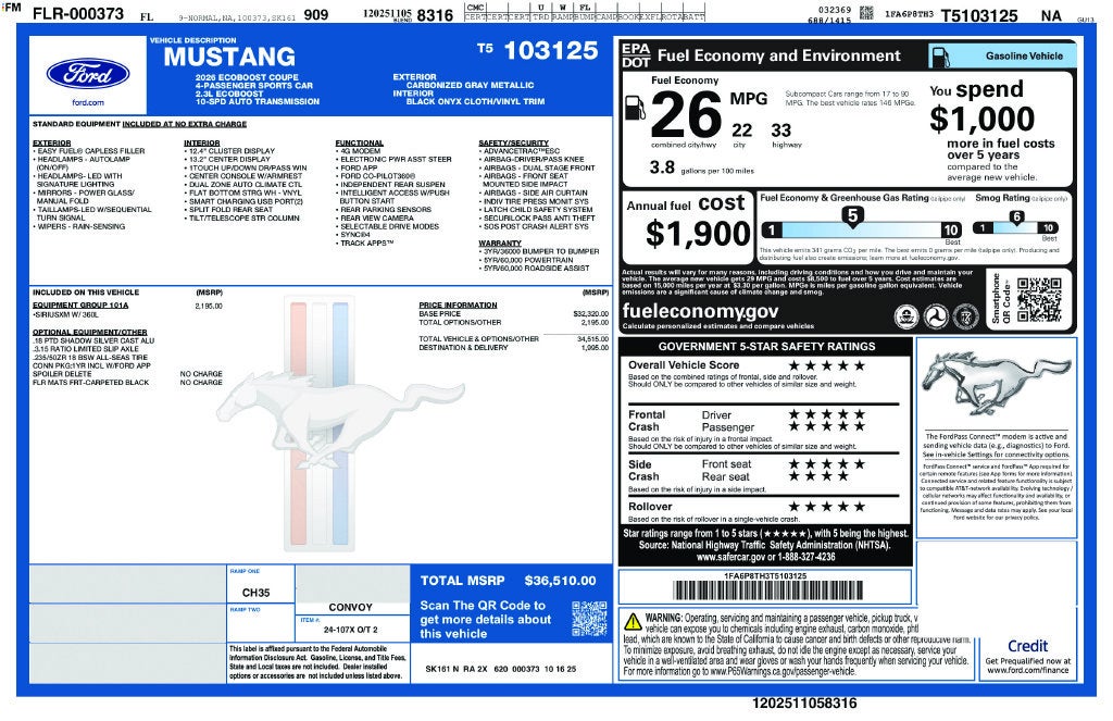 2026 Ford Mustang EcoBoost