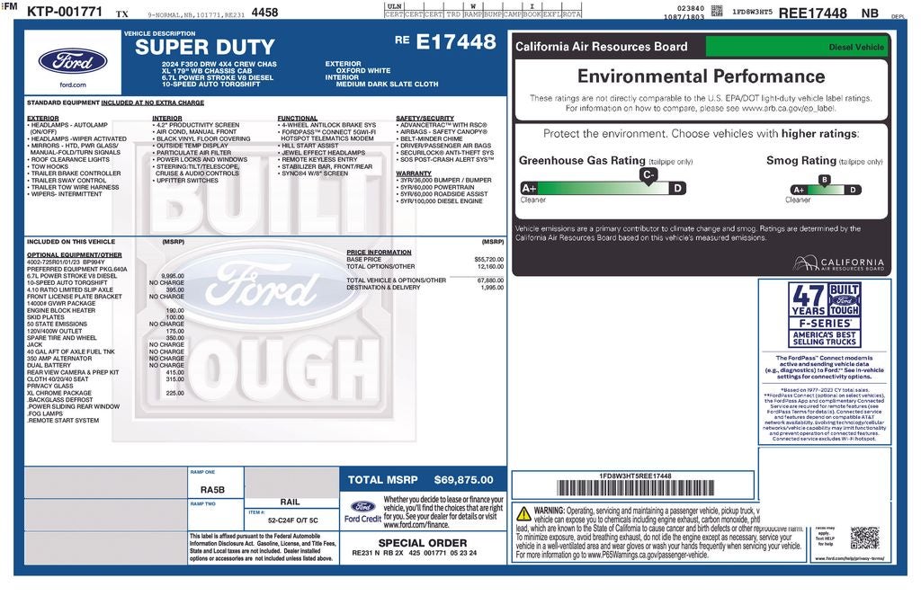 2024 Ford F-350SD XL 179 WB