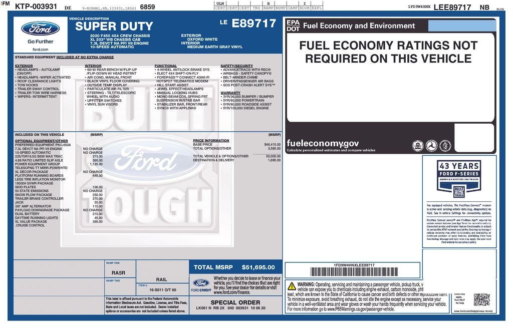 2020 Ford F-450SD XL DRW