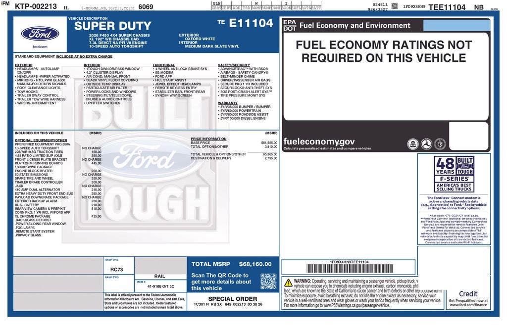 2026 Ford F-450SD DRW