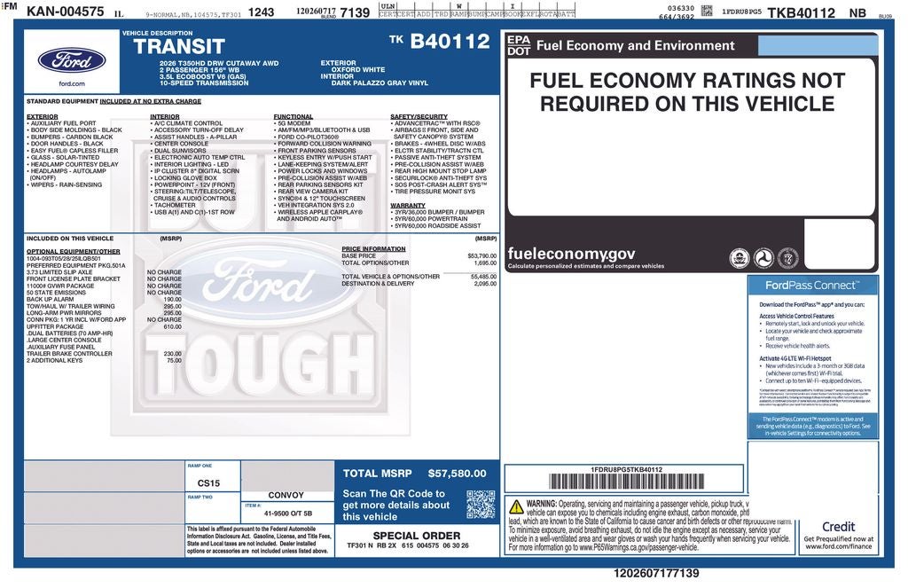 2026 Ford Transit-350 Base