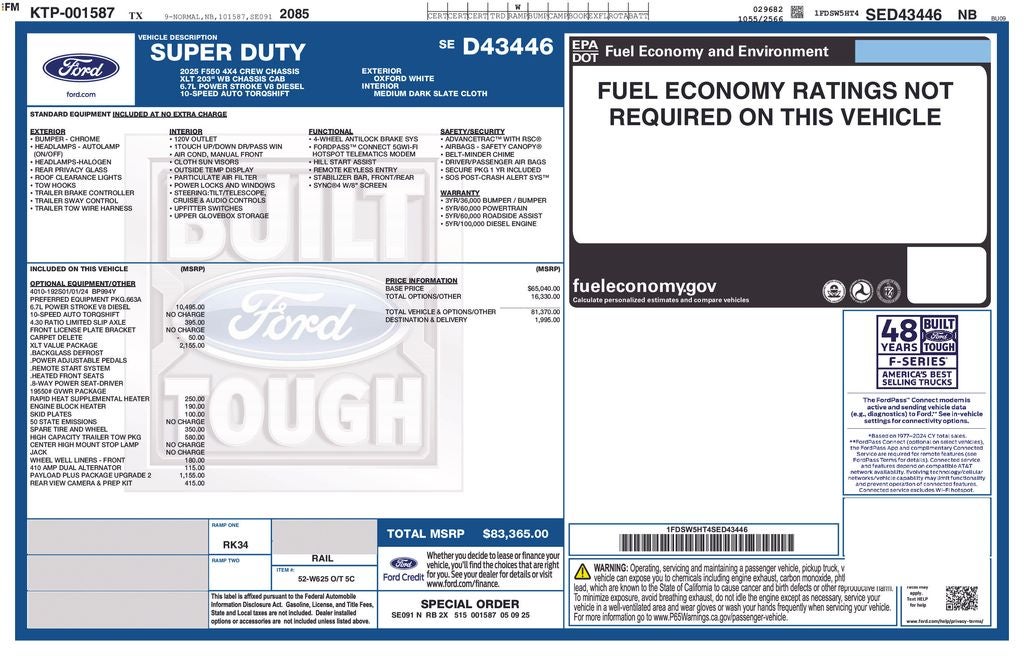 2025 Ford F-550SD XLT DRW