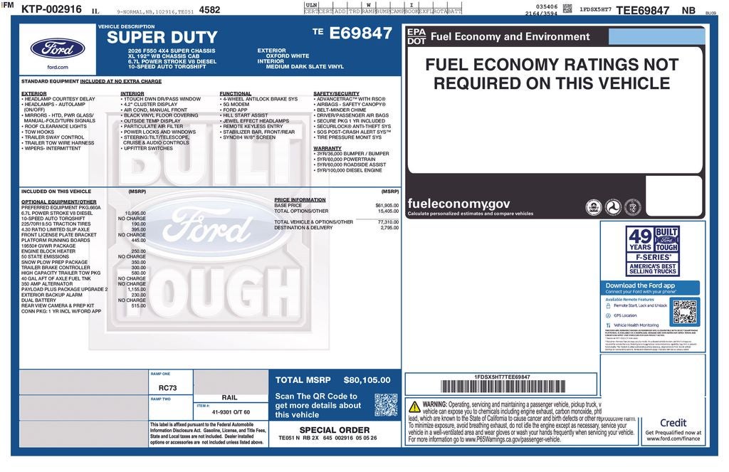 2026 Ford F-550SD XL DRW