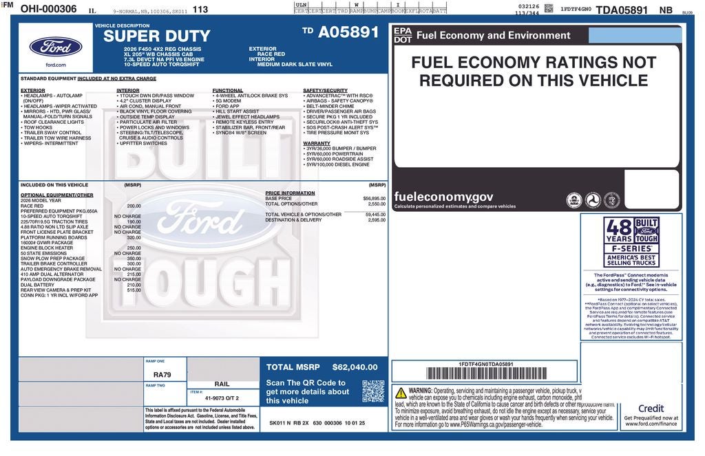 2026 Ford F-450SD XL DRW