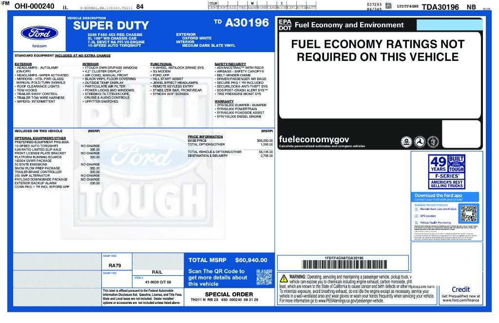 2026 Ford F-450SD XL DRW