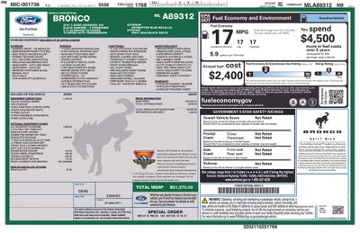 2021 Ford Bronco Black Diamond