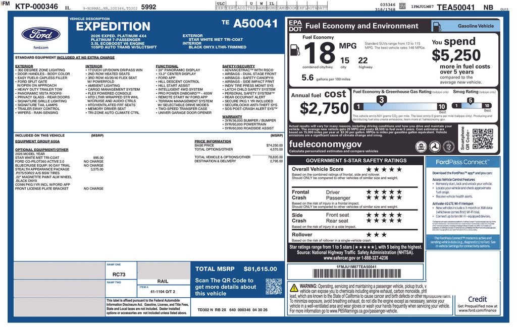 2026 Ford Expedition Platinum