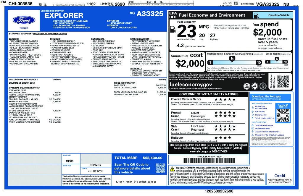 2027 Ford Explorer ST-Line